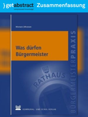 cover image of Was dürfen Bürgermeister (Zusammenfassung)